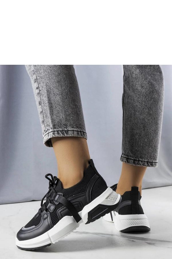 Black Sport Shoes.Heel Height
