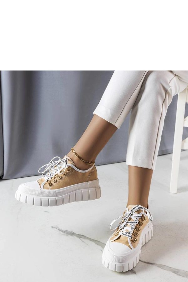 Beige Sneakers....Heel Height