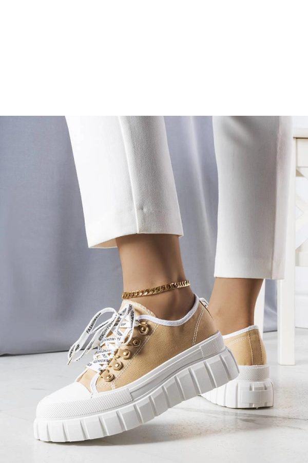 Beige Sneakers....Heel Height