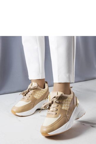 1062900 Beige Sport Shoes..Heel Height