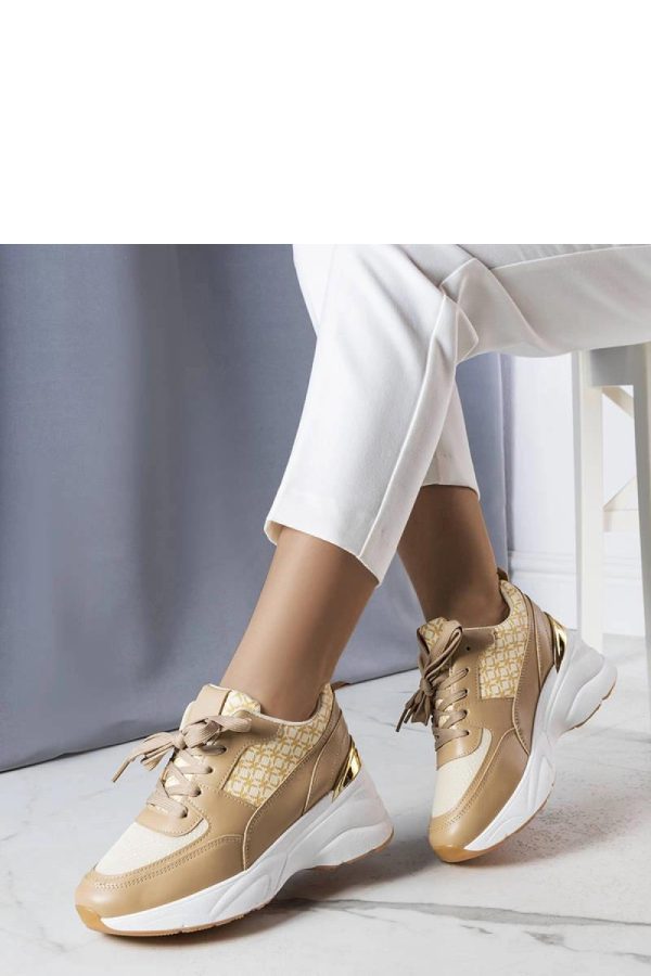 Beige Sport Shoes..Heel Height
