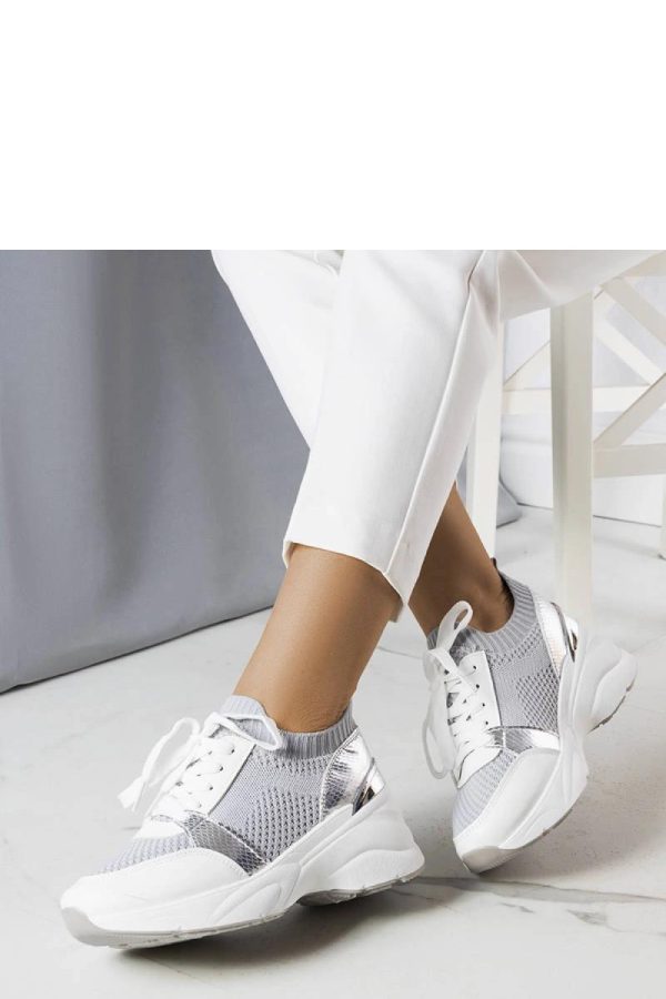 Grey Wedge Sneakers....Heel Height