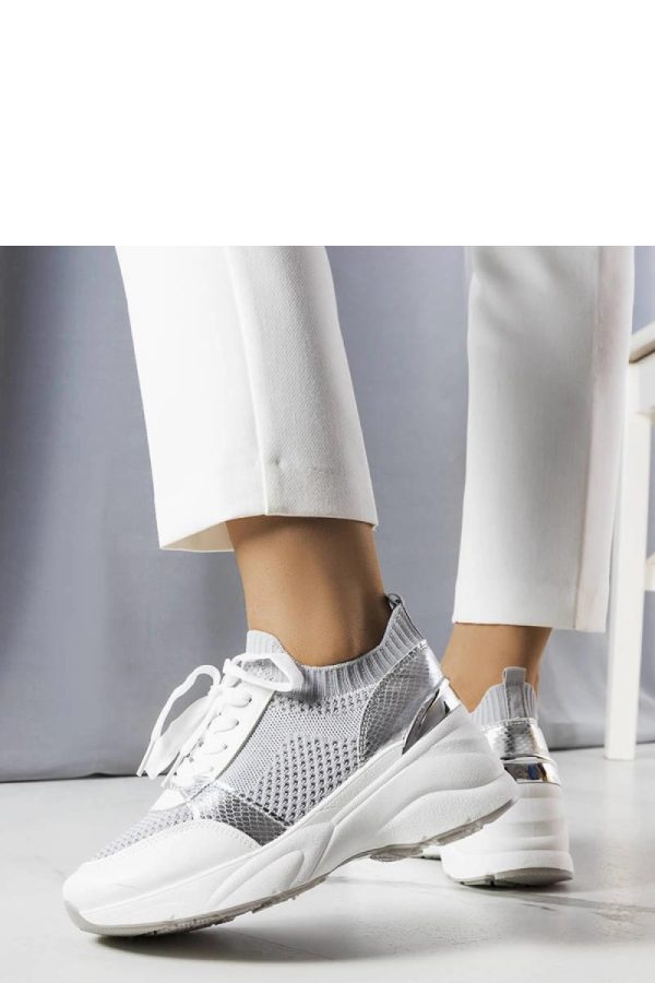 Grey Wedge Sneakers....Heel Height