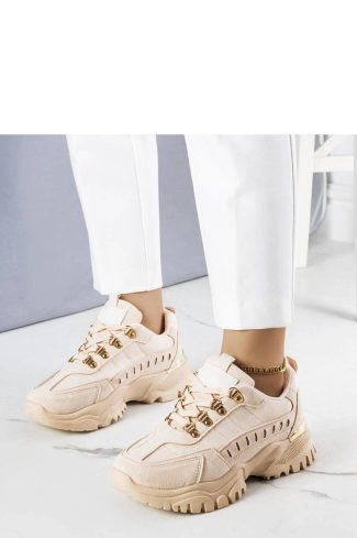 1062936 Beige Sport Shoes..Heel Height
