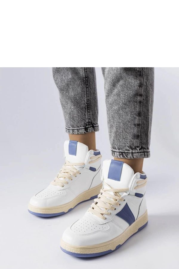 Blue Sport Shoes.Heel Height