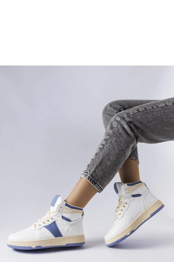 Blue Sport Shoes.Heel Height