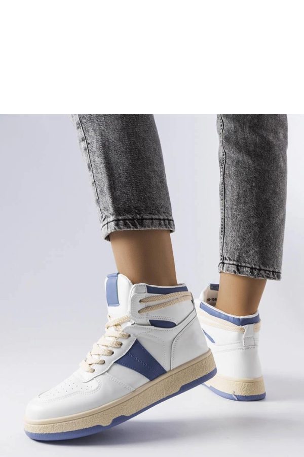 Blue Sport Shoes.Heel Height