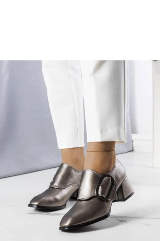 Grey Heel Pumps....Fabric and Heel Height