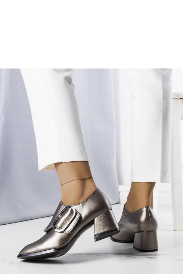 Grey Heel Pumps....Fabric and Heel Height
