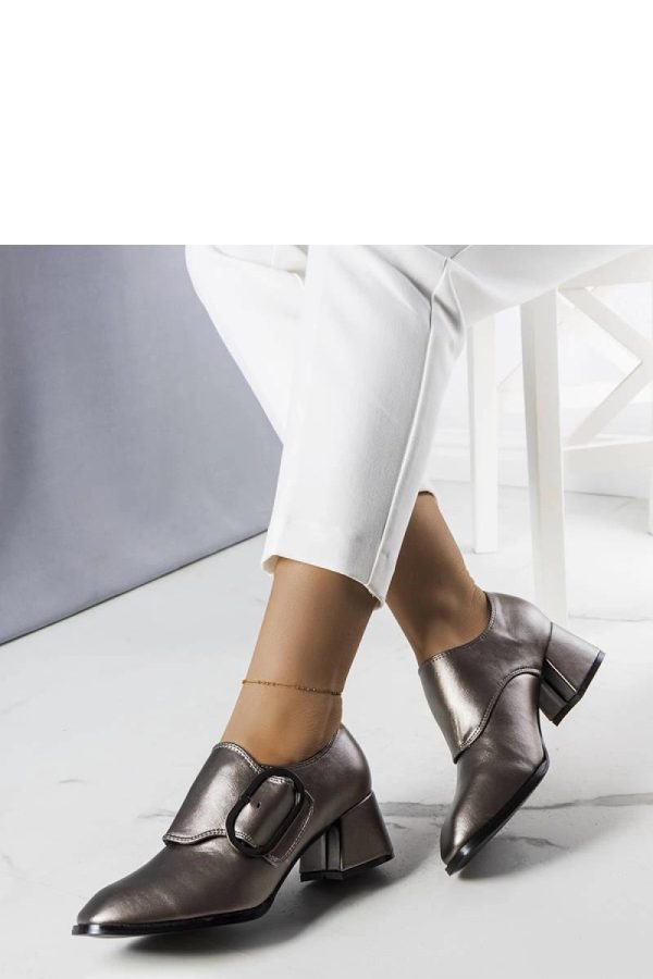 Grey Heel Pumps....Fabric and Heel Height