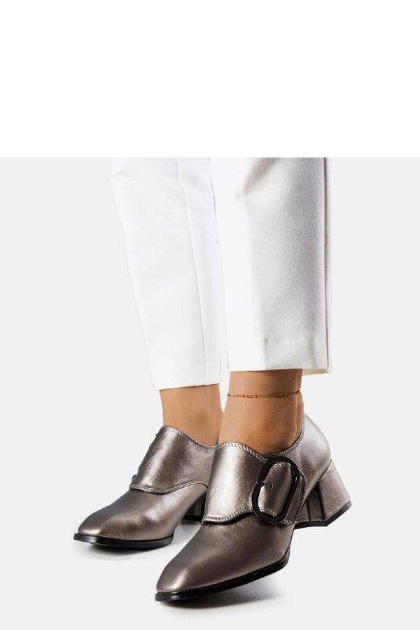 Grey Heel Pumps....Fabric and Heel Height