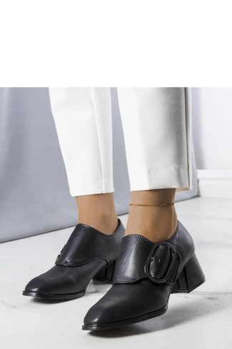 Black Heel Pumps....Fabric and Heel Height