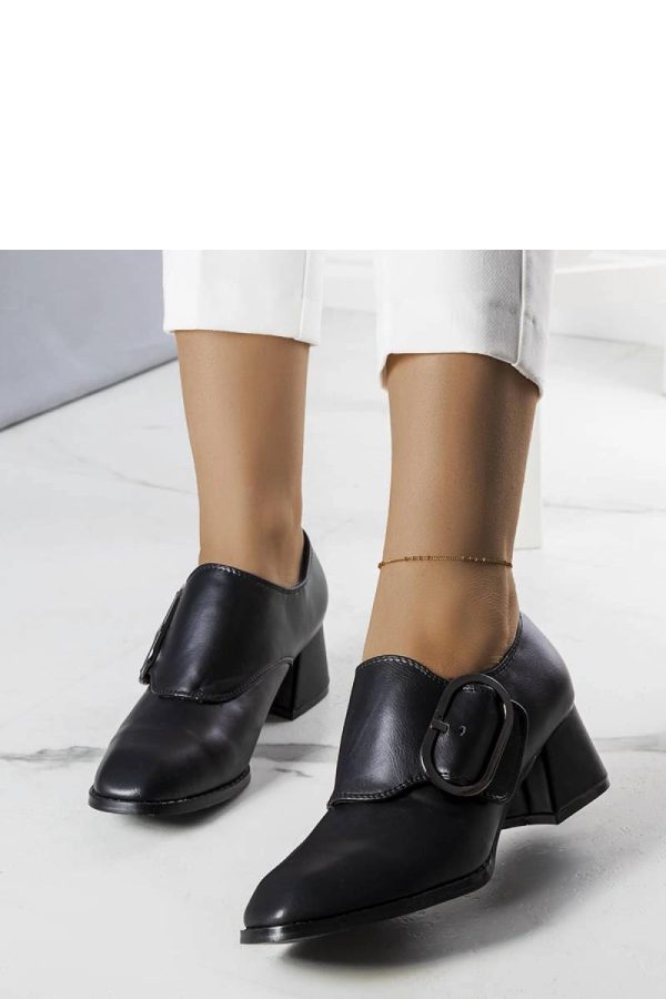 Black Heel Pumps....Fabric and Heel Height
