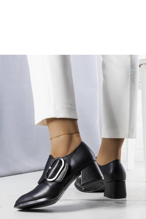 Black Heel Pumps....Fabric and Heel Height