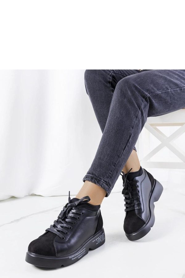 Black Sport Shoes..Heel Height