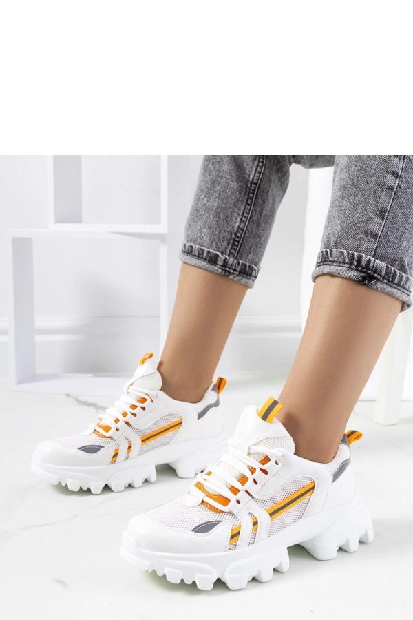White Sport Shoes in Women`s Athletic Shoes, Trainers, Sneakers with Heel Height