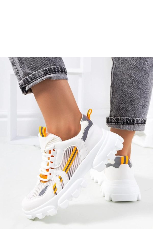 White Sport Shoes in Women`s Athletic Shoes, Trainers, Sneakers with Heel Height