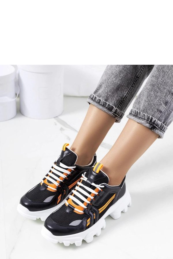 Black Sport Shoes in Women`s Athletic Shoes, Trainers, Sneakers with Heel Height