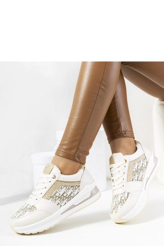 1063080 Beige Sport Shoes in Women`s Athletic Shoes, Trainers, Sneakers with Heel Height