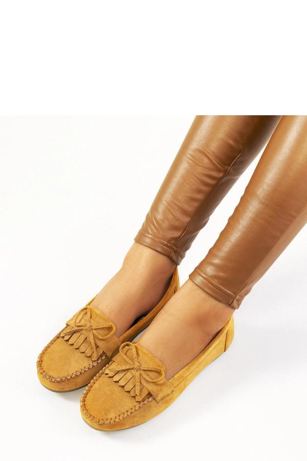 Brown Mocassin in Moccasins, Loafers with Fabric and Heel Height