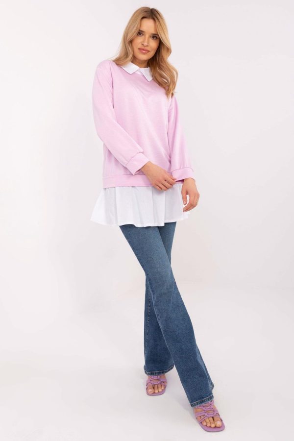 Violet Blouse in Women`s Blouses, Tunics with Cotton, Spandex and Viscose