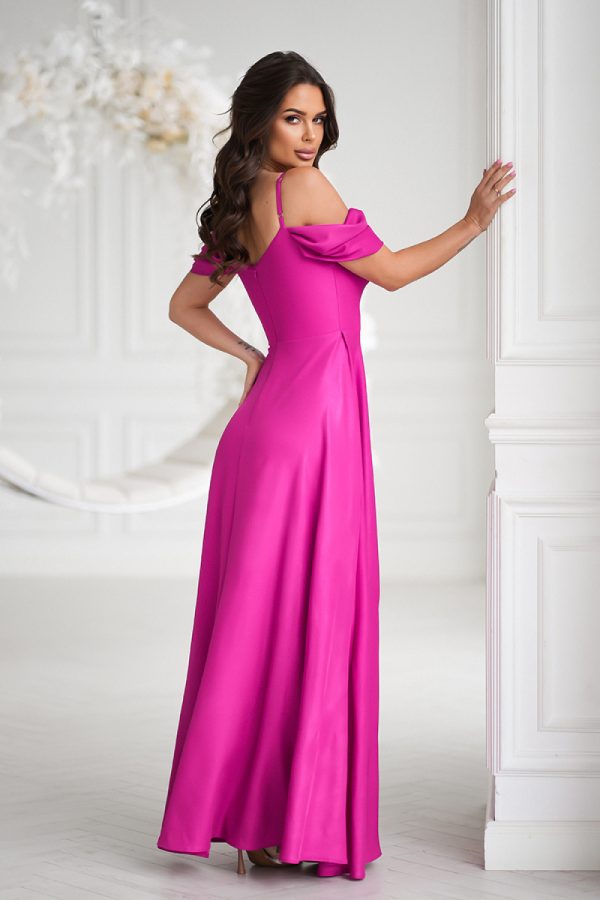 Violet Long Dress in Evening Dresses with Spandex and Polyester