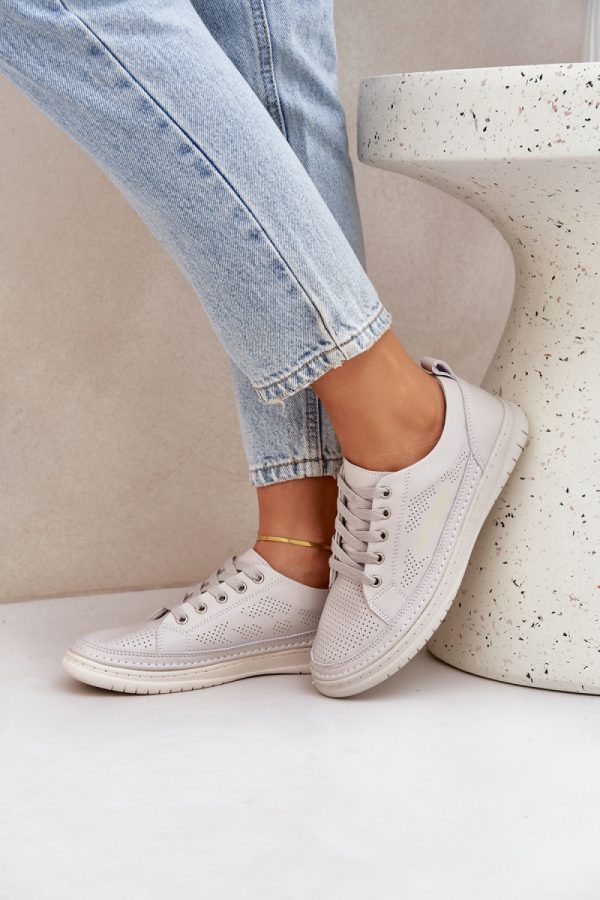 Grey Sneakers in Women`s Athletic Shoes, Trainers, Sneakers with Fabric, Footbed, Upper Height and Sole Height