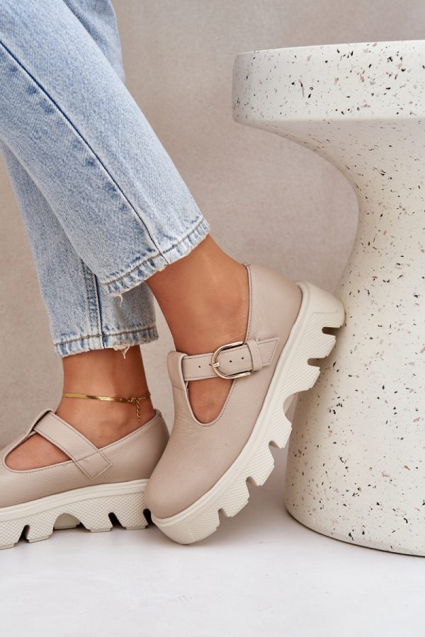 Beige Platform Shoes in Women`s Ankle Boots & Booties with Fabric, Footbed, Upper Height and Platform Height