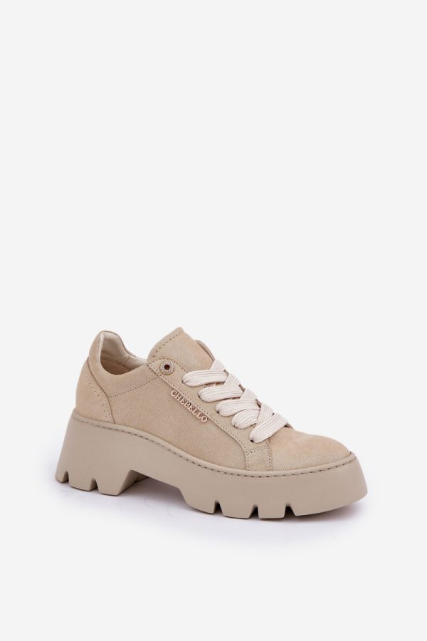 yellow Platform sneakers model 208346 Step in style