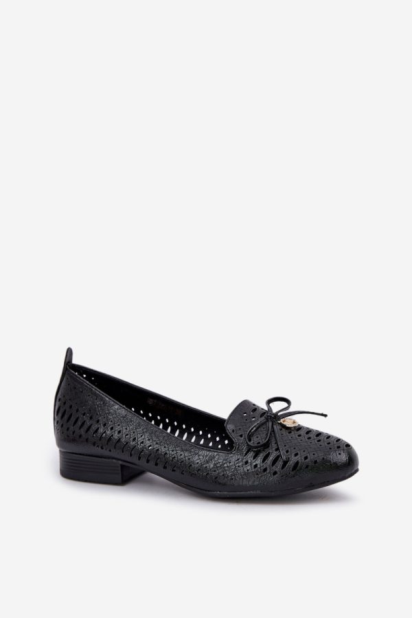 Black Ballet Flats in Ballet Flats, Ballet Pumps For Women with Fabric, Footbed, Upper Height and Heel Height