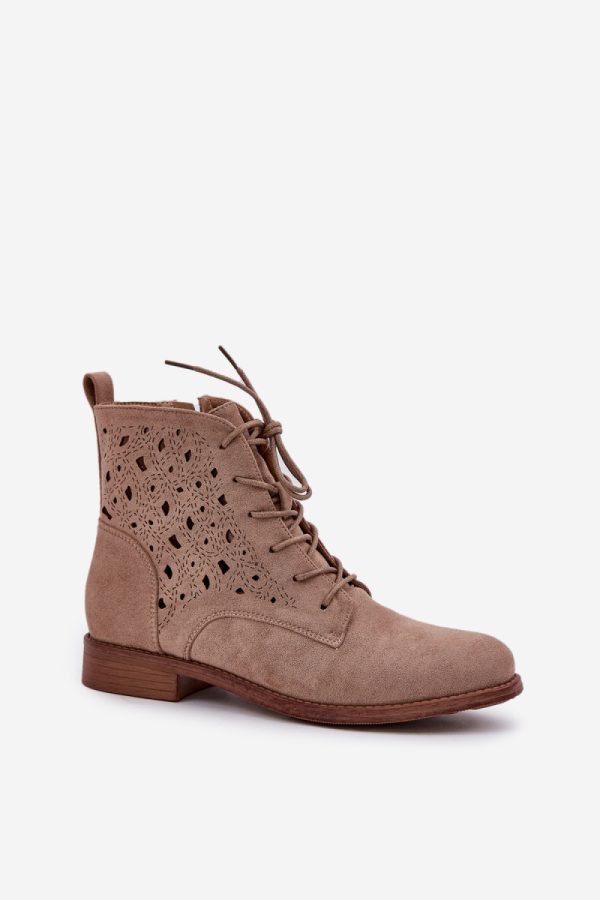 beige Boots model 208468 Step in style