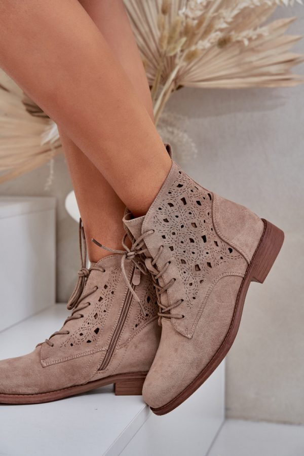 beige Boots model 208468 Step in style