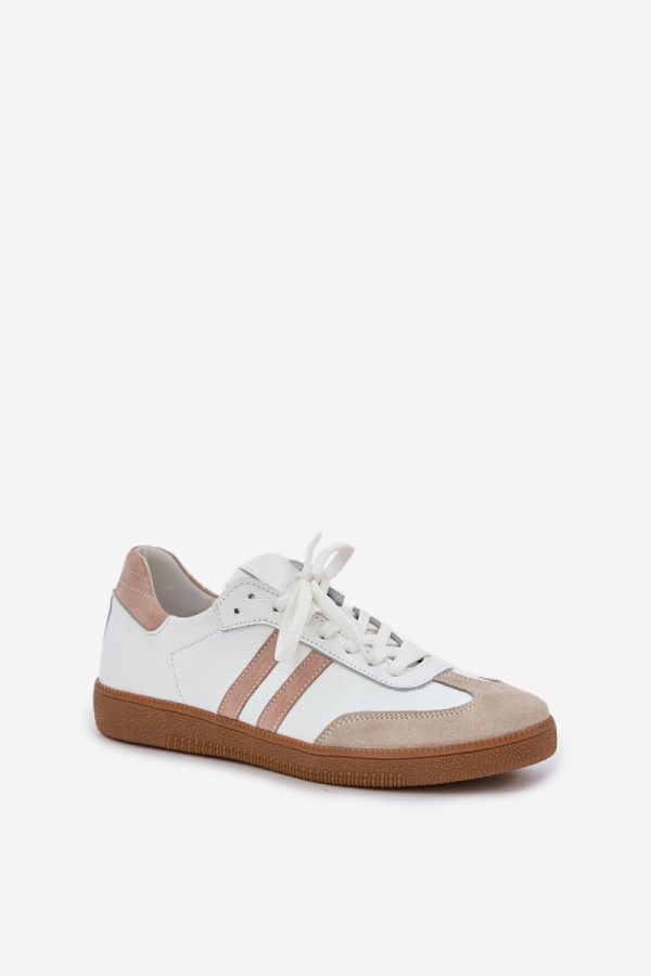 Beige Sport Shoes in Women`s Athletic Shoes, Trainers, Sneakers with Fabric, Footbed, Upper Height and Sole Height
