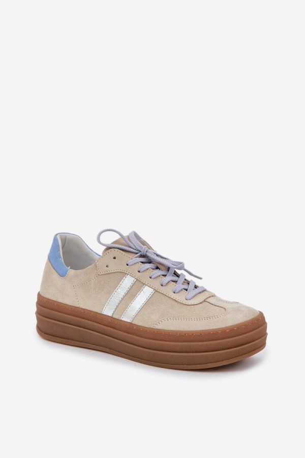 beige Sport Shoes model 208544 Step in style