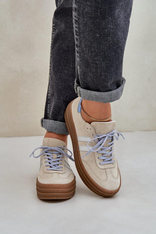 beige Sport Shoes model 208544 Step in style