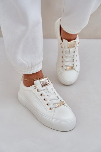 White Sport Shoes in Women`s Athletic Shoes, Trainers, Sneakers with Fabric, Footbed, Upper Height and Sole Height