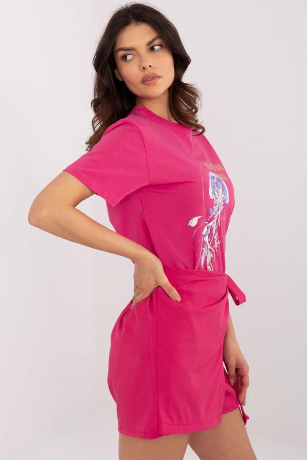 Pink T-shirt in Women`s Tops, T-shirts, Singlets with Cotton and Spandex