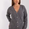 Grey Cardigan in Cardigans For Women, Ponchos with Acrylic and Wool