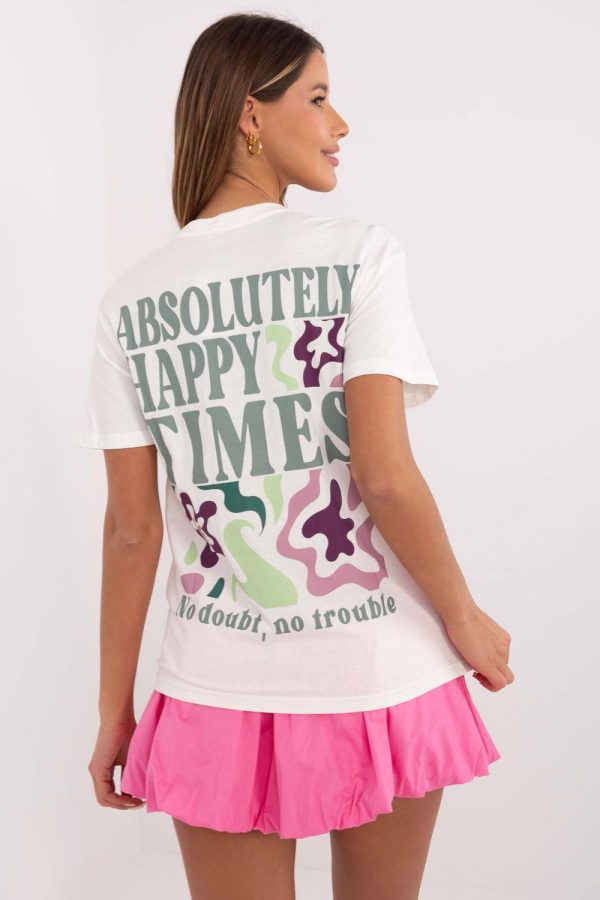 White T-shirt in Women`s Tops, T-shirts, Singlets with Cotton