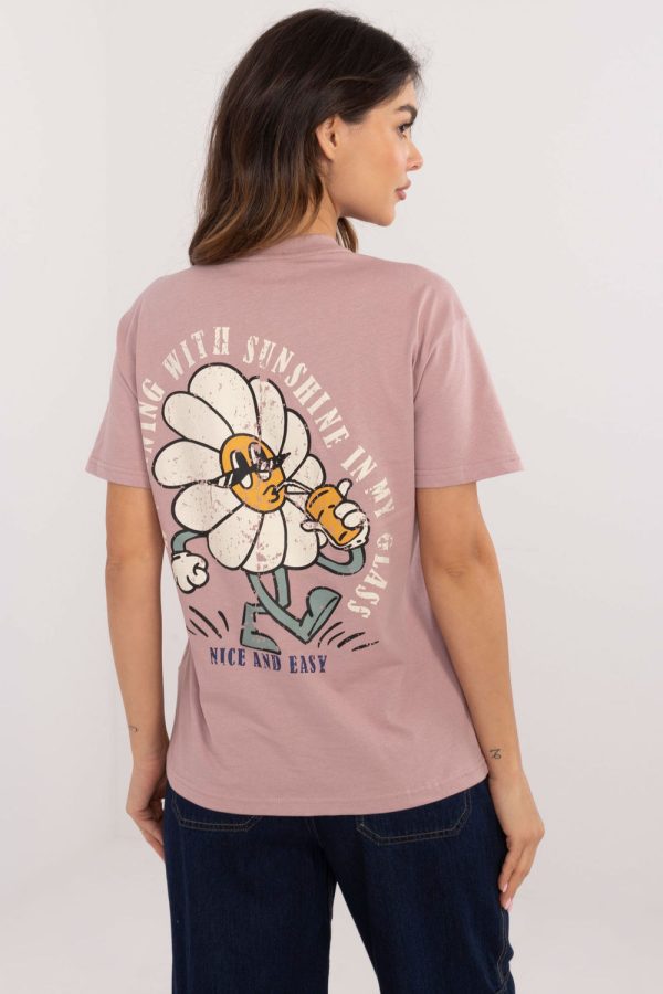 Pink T-shirt in Women`s Tops, T-shirts, Singlets with Cotton
