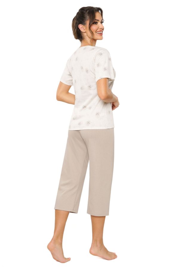 Beige Pyjama in Women`s Pyjamas, Sleepwear Sets with Cotton