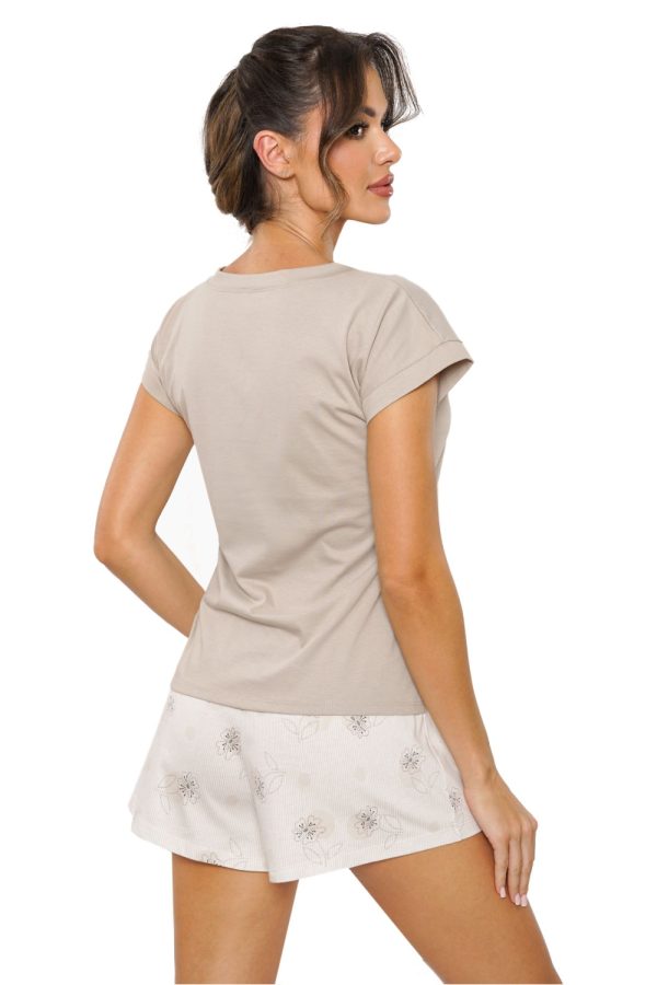 Beige Pyjama in Women`s Pyjamas, Sleepwear Sets with Cotton