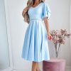 Blue Cocktail Dress in Formal Dresses, Cocktail Dresses with Cotton, Spandex and Polyester