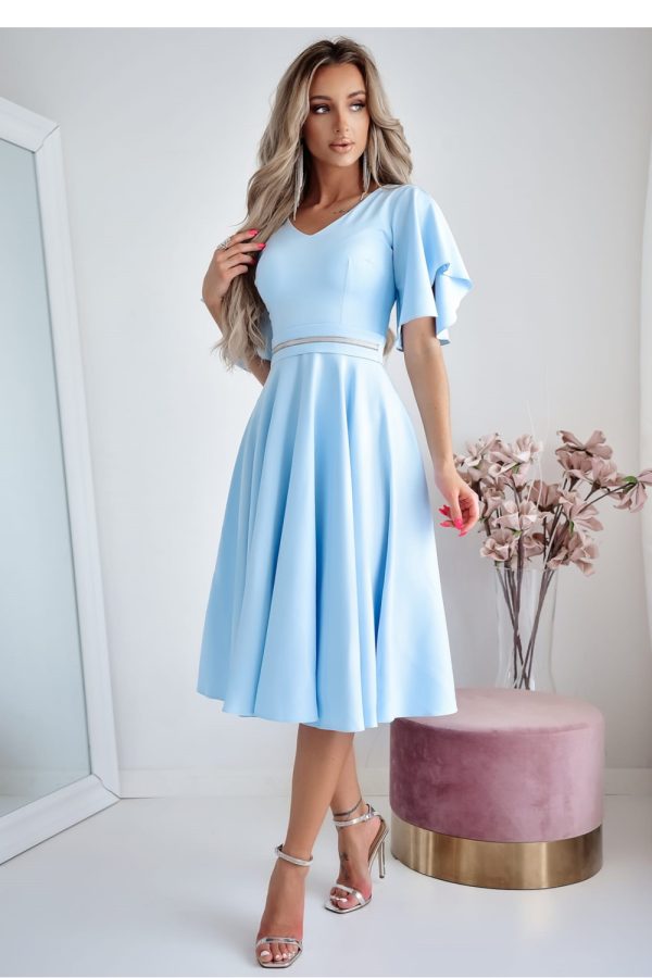 Blue Cocktail Dress in Formal Dresses, Cocktail Dresses with Cotton, Spandex and Polyester