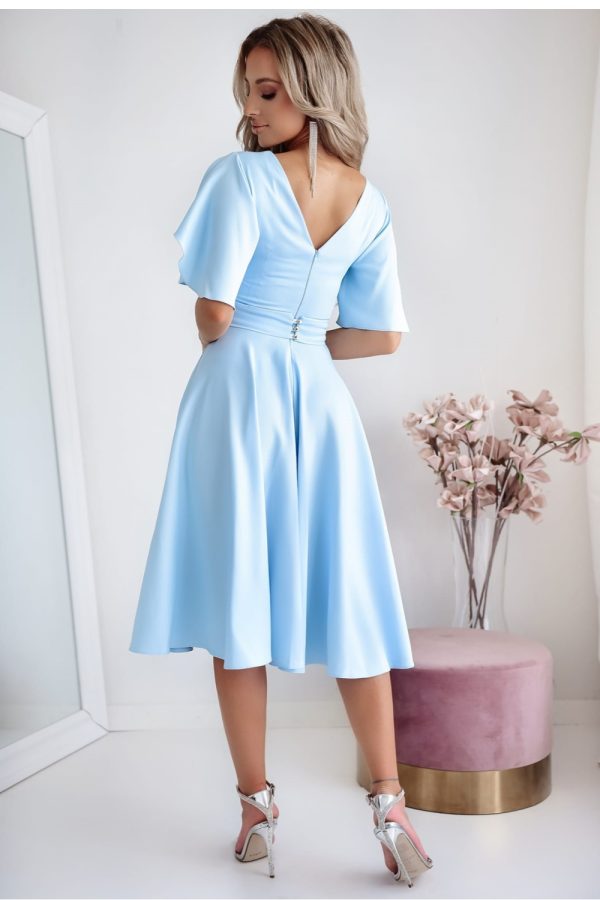 Blue Cocktail Dress in Formal Dresses, Cocktail Dresses with Cotton, Spandex and Polyester