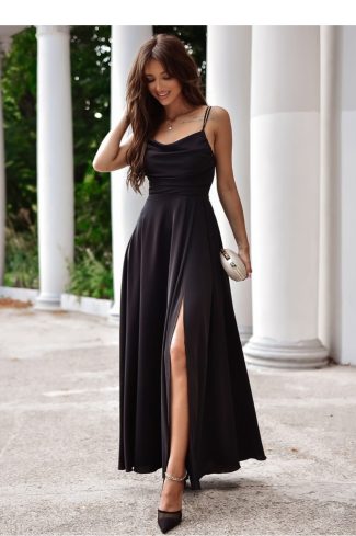 Black Long Dress in Evening Dresses with