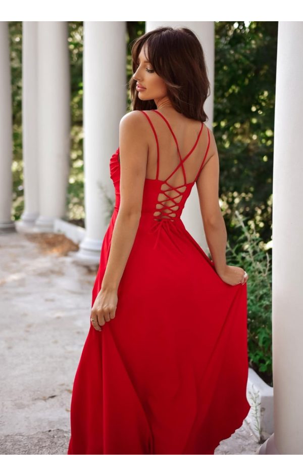 Red Long Dress in Evening Dresses with