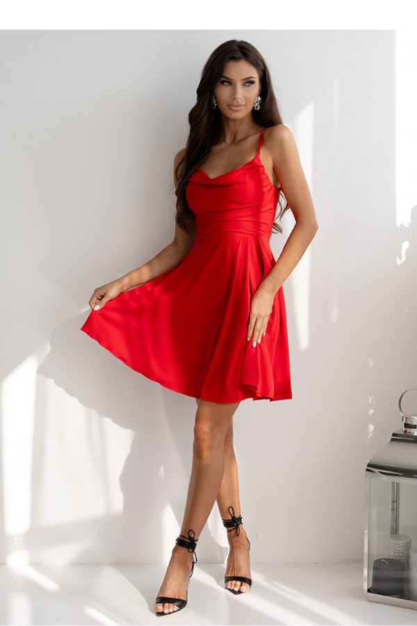 Red Short Dress in Evening Dresses with