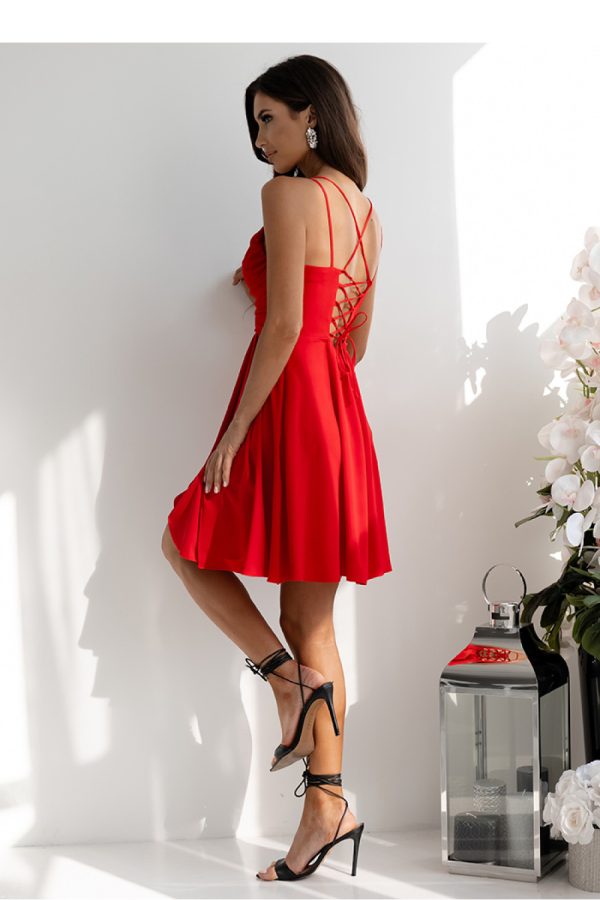 Red Short Dress in Evening Dresses with