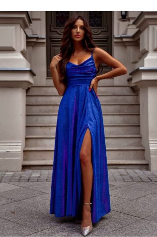 Blue Long Dress in Evening Dresses with